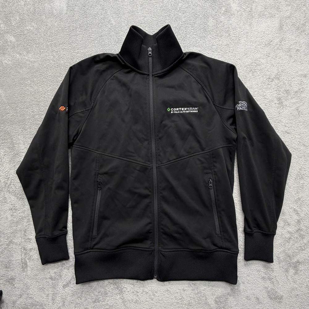 The North Face Jacket Mens M Black‎ Softshell Zip Cortex XSIAM Embroidered Logo